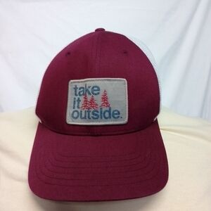 Columbia Burgundy Trucker Hat